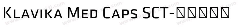 Klavika Med Caps SCT字体转换